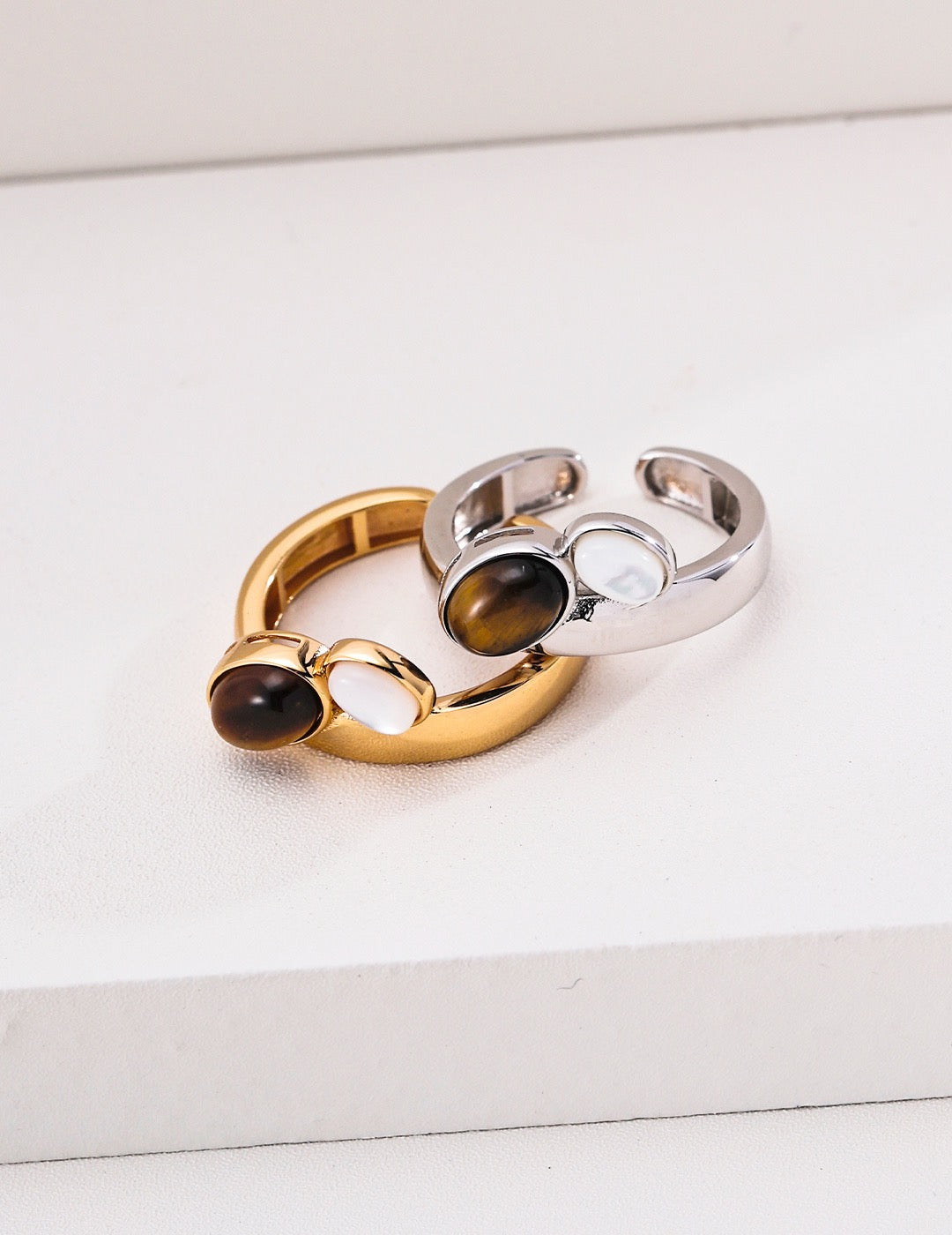Hand-painted enamel ring